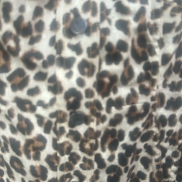 Strapless Veronica Beard animal print strapless with buttons - Picture 3 of 4